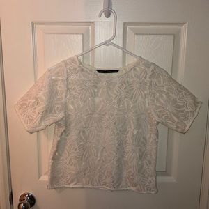 White Flower Blouse